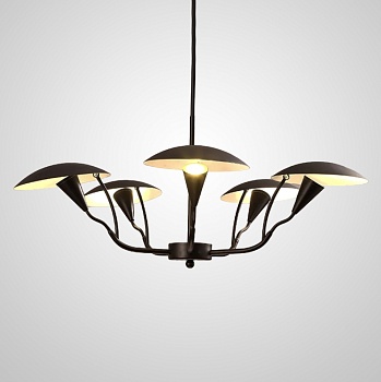 Люстра на штанге SHELT D83 Black by ImperiumLoft