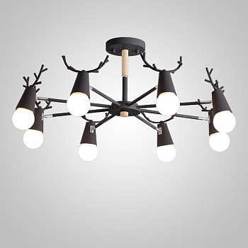 Подвесная люстра DEERCH D90 Black by ImperiumLoft