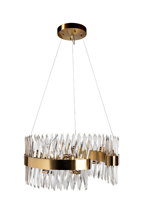Люстра стеклянная (латунь) Garda Decor 92EL-YG18739G-14P