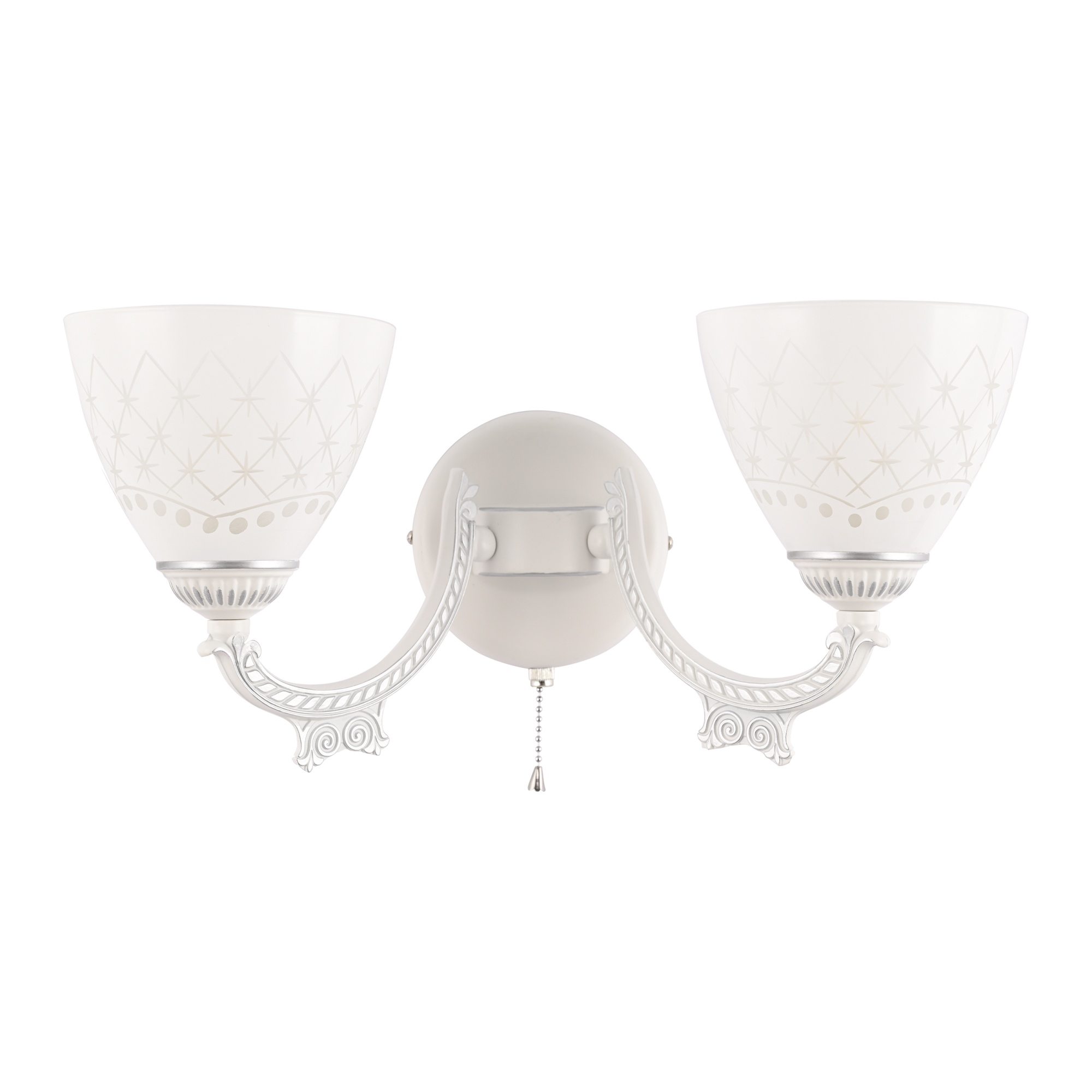 Бра с плафонами 343837/2W WT+SL Arte Milano