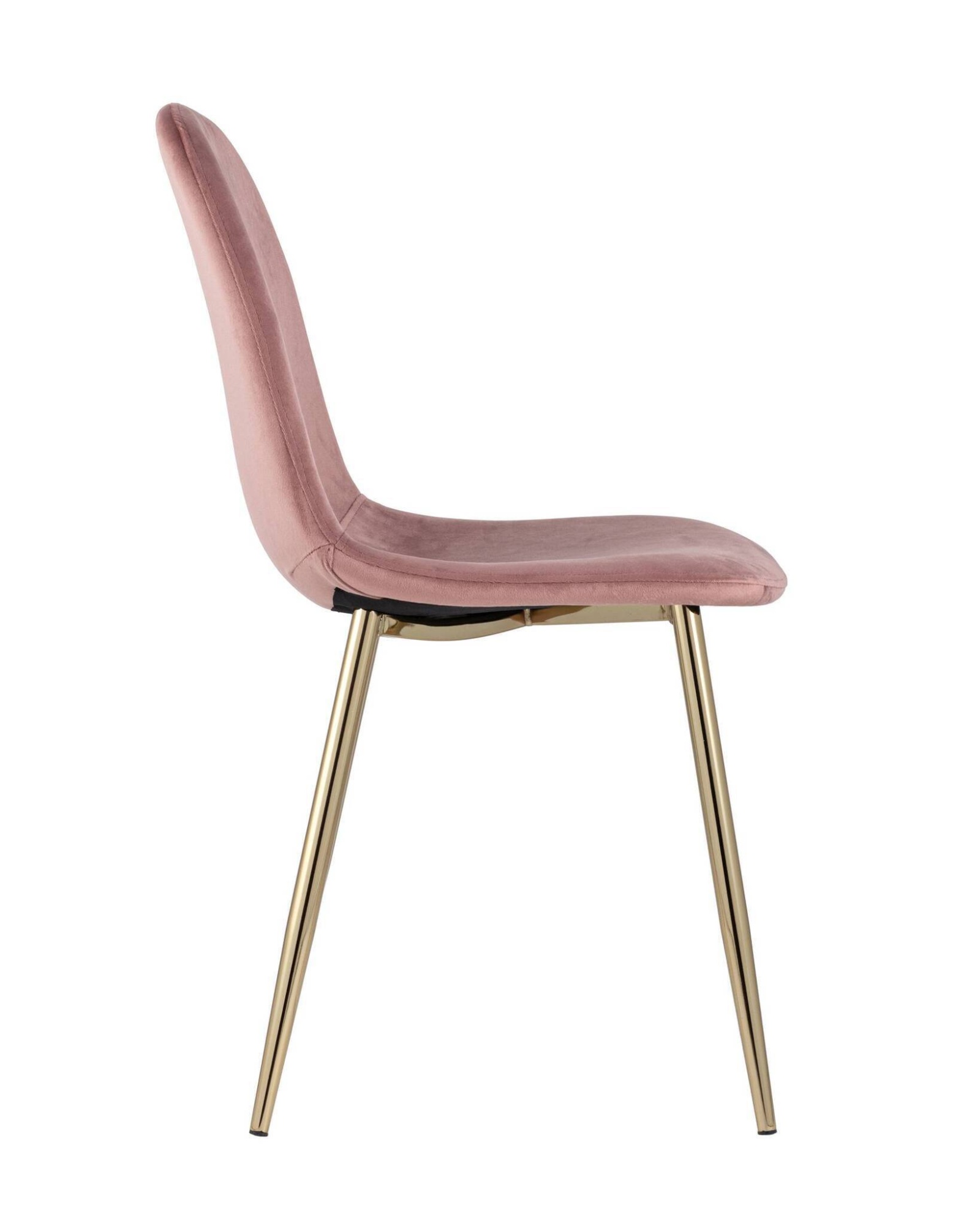 Стул Валенсия велюр пыльно-розовый золотые ножки Stool Group