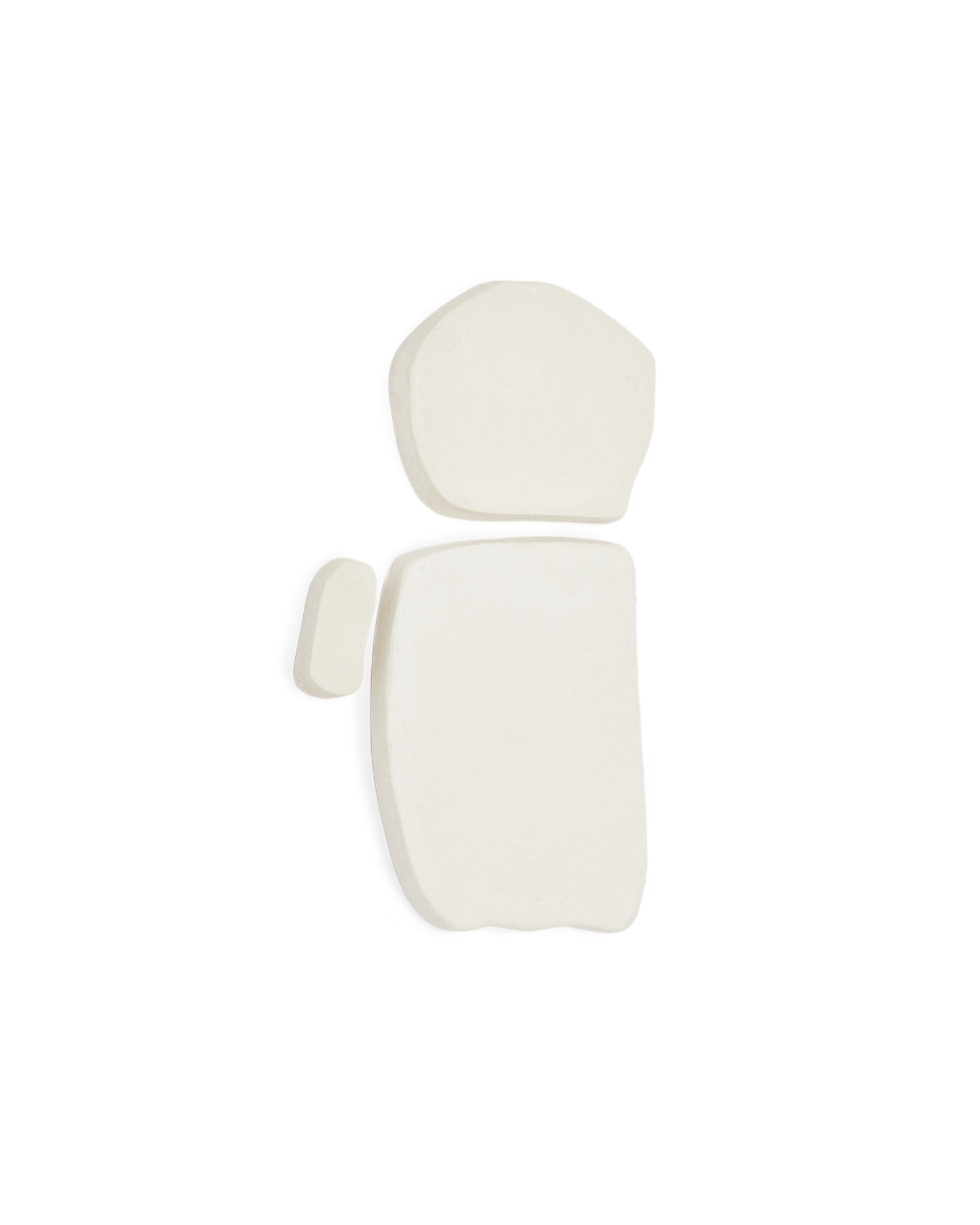 Набор из 3 квадратных настенных панелей Siluna из белого папье-маше La Forma (ex Julia Grup)