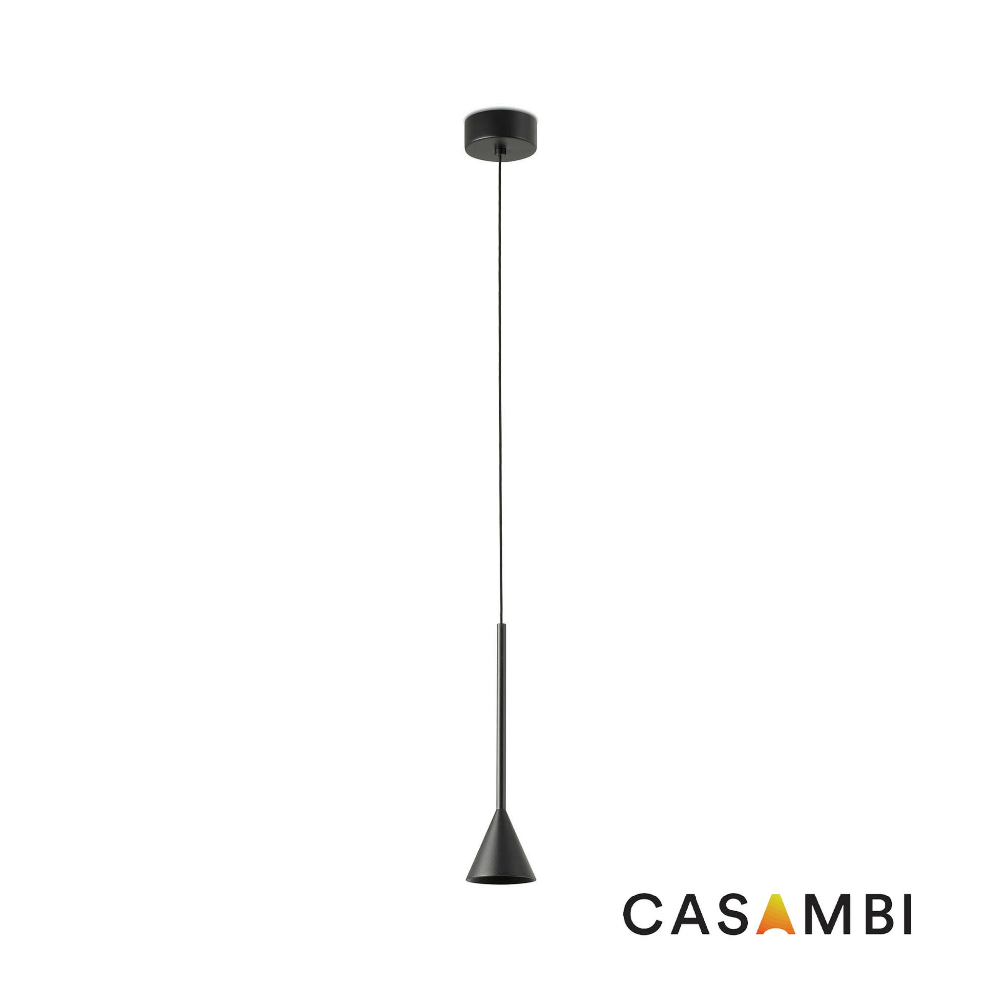ANNA NESO Черный подвесной светильник 6 Вт 2700К CASAMBI Faro