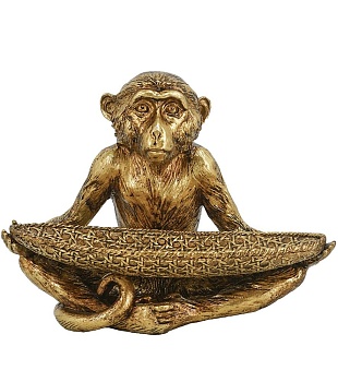 Блюдо в руках обезьяны Glasar 72433