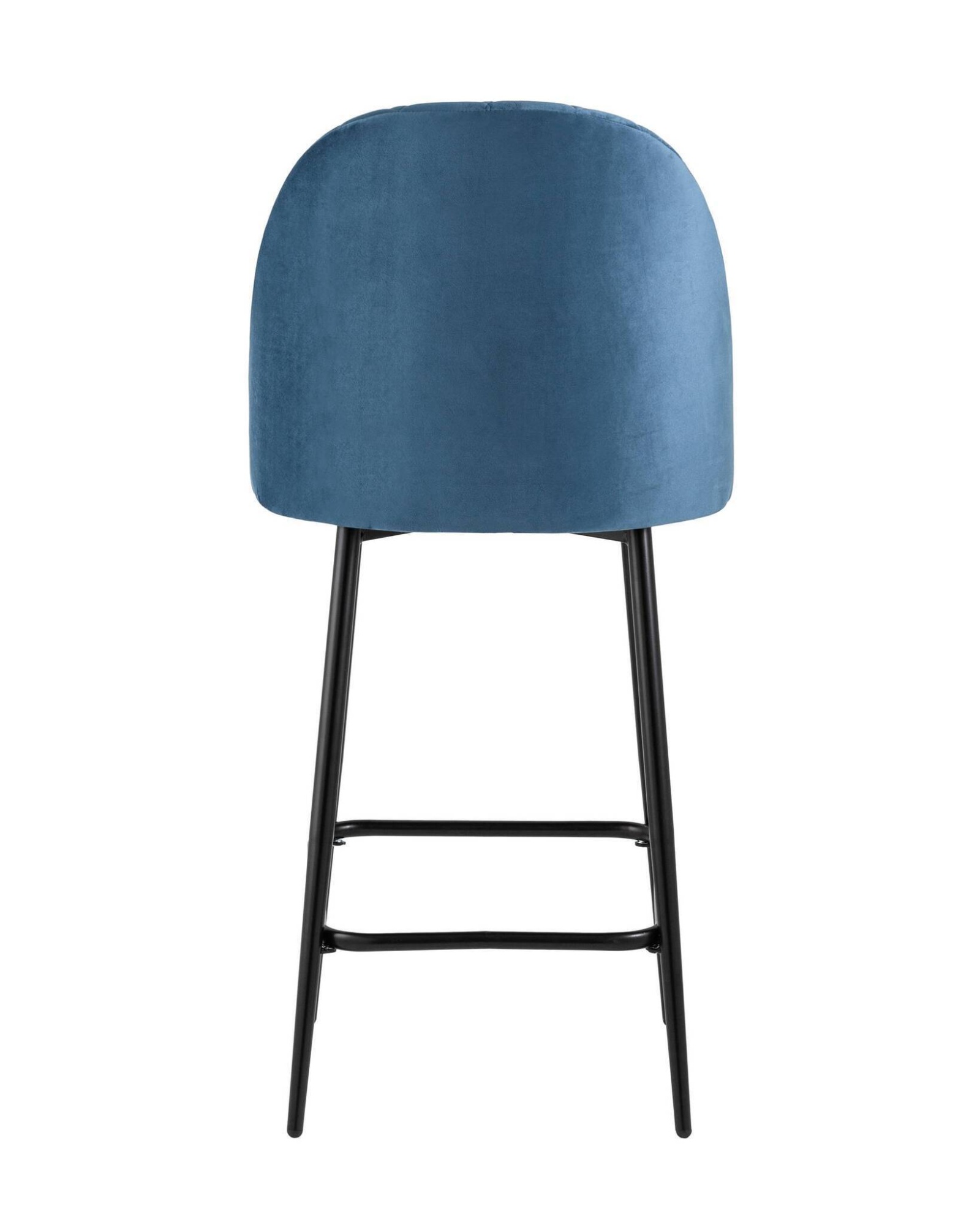 Стул полубарный Марсель велюр пыльно-синий Stool Group