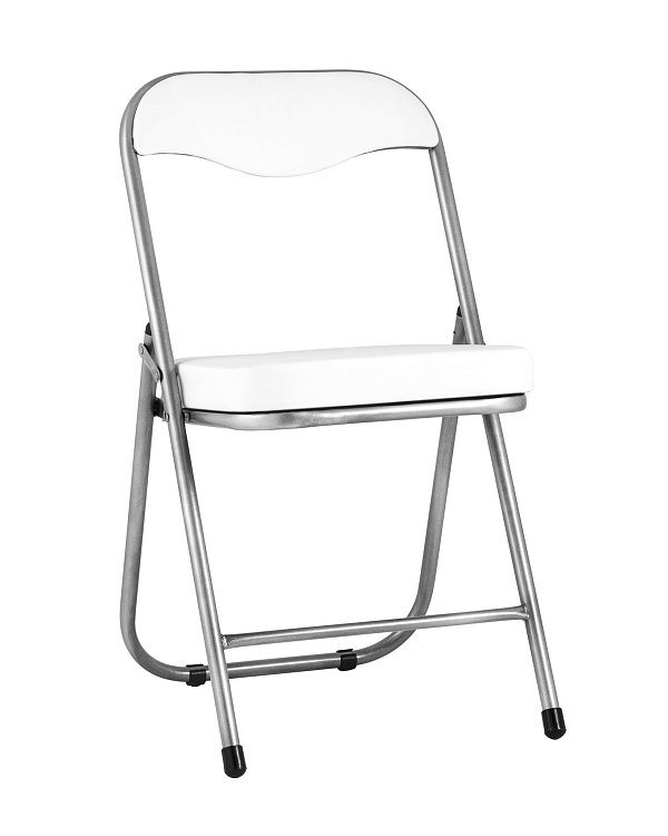 Стул складной ДЖОН металлик, белый Stool Group