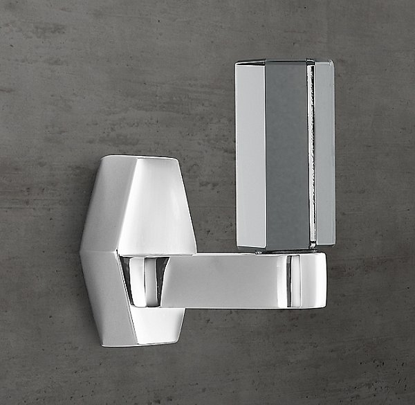 Крючок Restoration Hardware Lambeth Crystal Hex. Polished Chrome