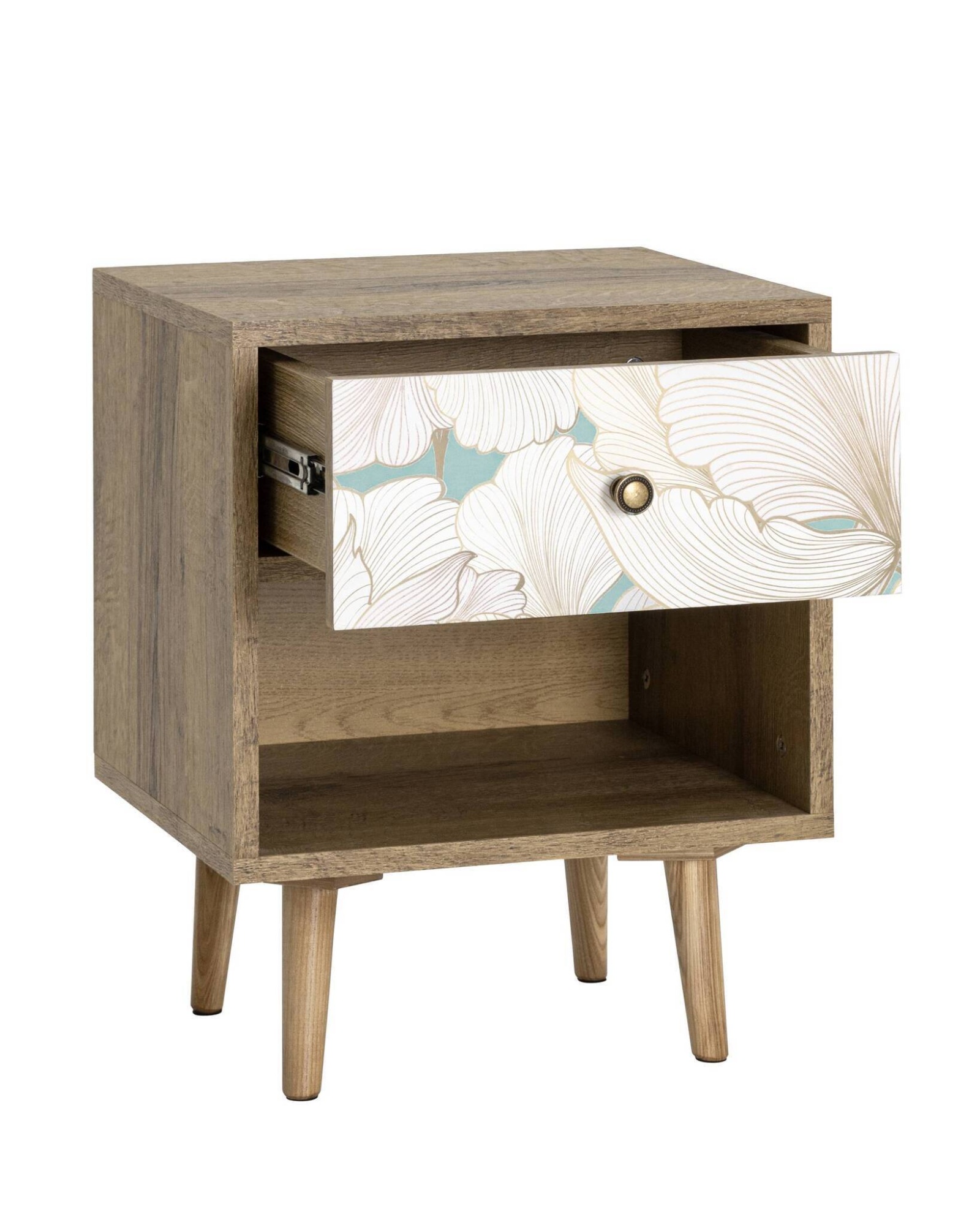 Тумбочка Berber с открытой полкой 31 принт Stool Group