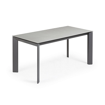 Стол Atta 160 (220) x90 антрацит керамика La Forma (ex Julia Grup)
