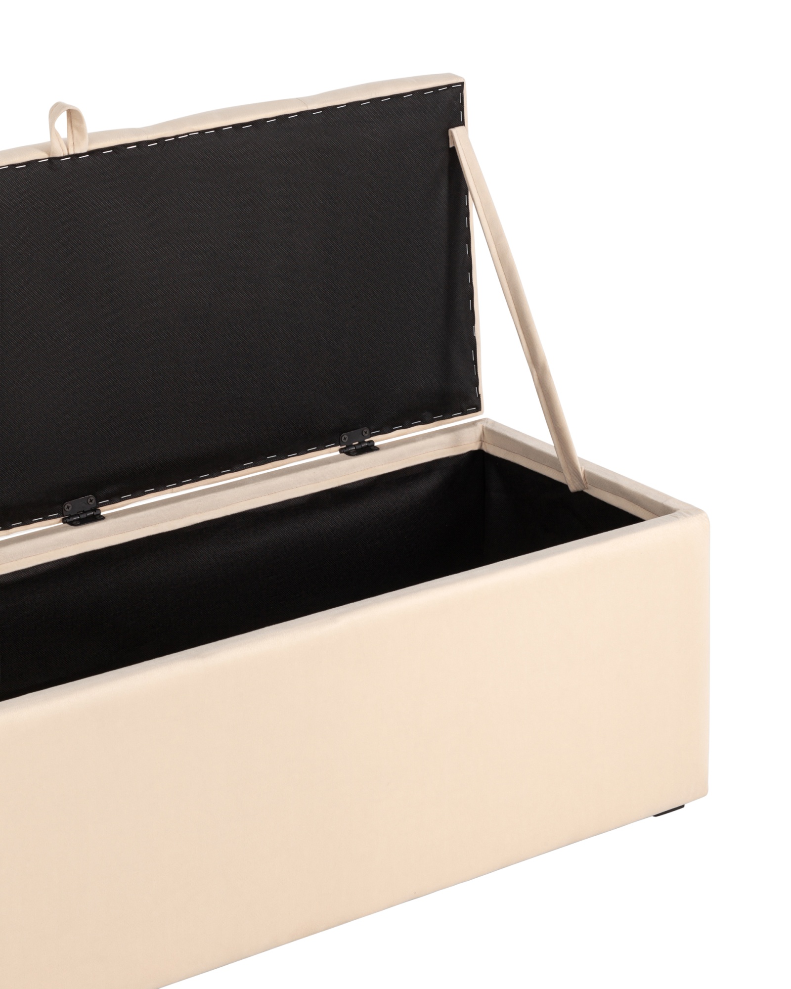 Пуф с крышкой Нильсон 2 велюр бежевый Stool Group