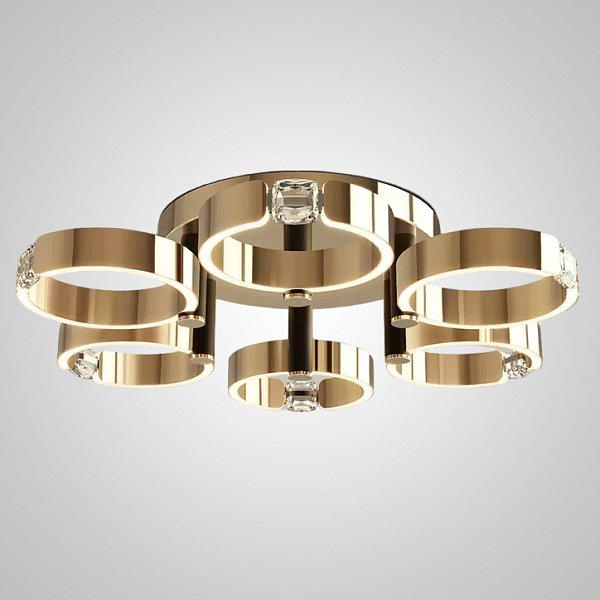 Потолочная люстра SELLIF D CH D80 Brass by ImperiumLoft