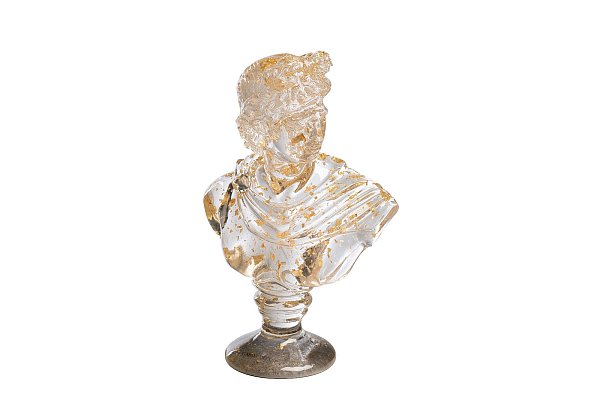 Статуэтка "Античный бюст" прозрачная Garda Decor 55RD4807
