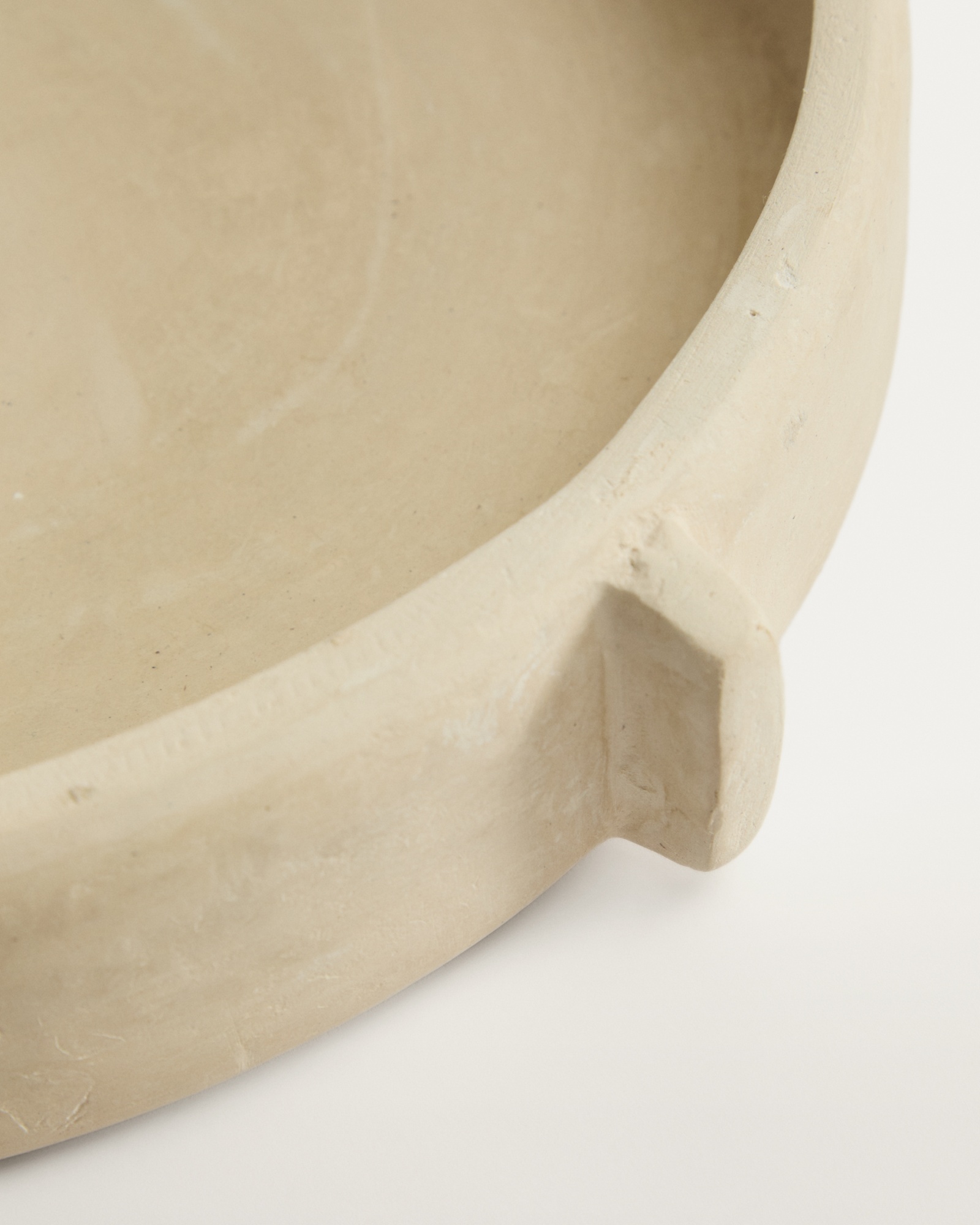 Кухонный поднос Mireni из папье-маше бежевый Ø 31 см La Forma (ex Julia Grup)