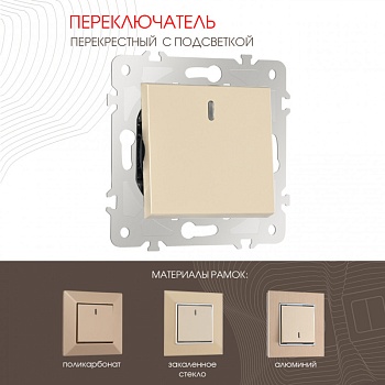 Выключатель Arte Milano 203.35-1.shampan