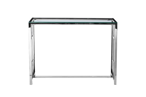 Консоль прозрачное стекло/хром Garda Decor 47ED-CST072