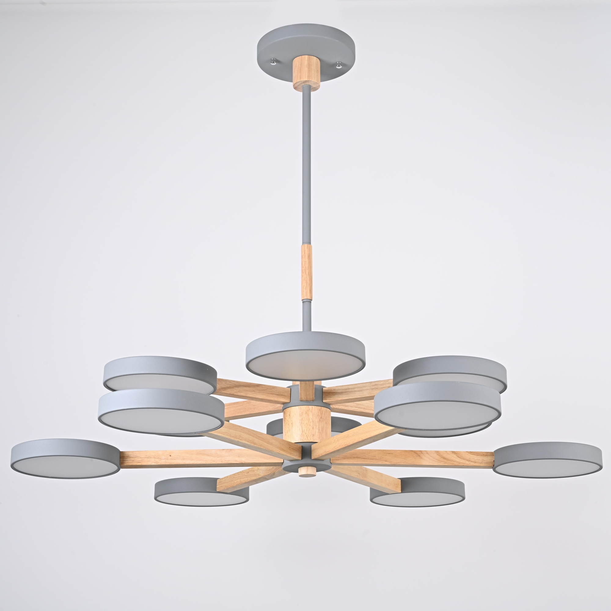 Подвесная люстра TURNA DBL L12 Gray by ImperiumLoft