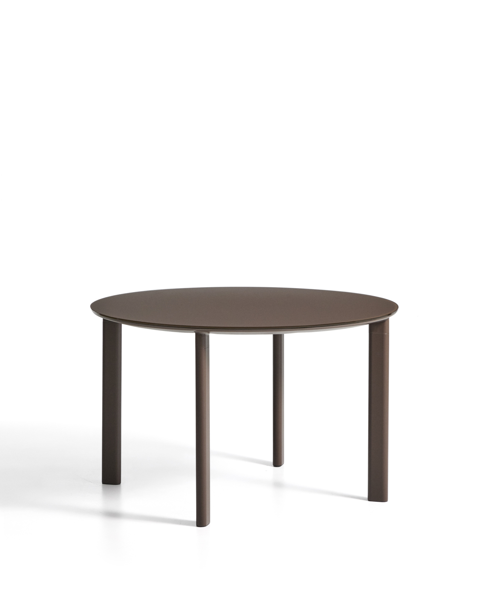 Уличный стол Erice из алюминия и закаленного стекла коричневого цвета, 120 см La Forma 482235