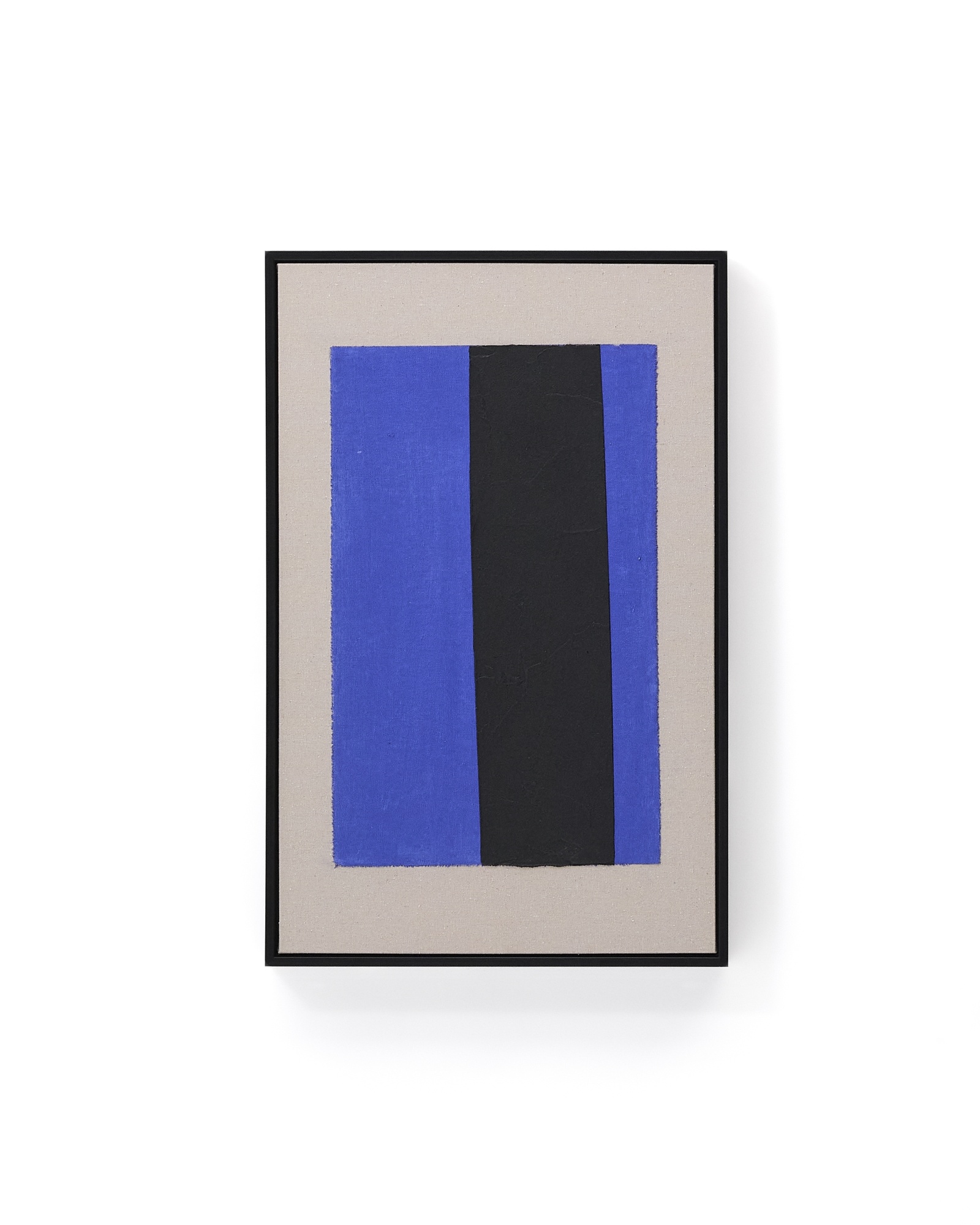 Zernu Абстрактная картина с синими и чёрными вертикальными линиями 42 x 65 см La Forma (ex Julia Grup)