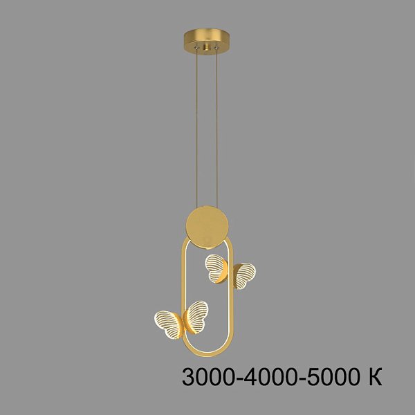 Подвесной светильник BABETTA GEOMETRY C Brass Трехцветный свет by ImperiumLoft