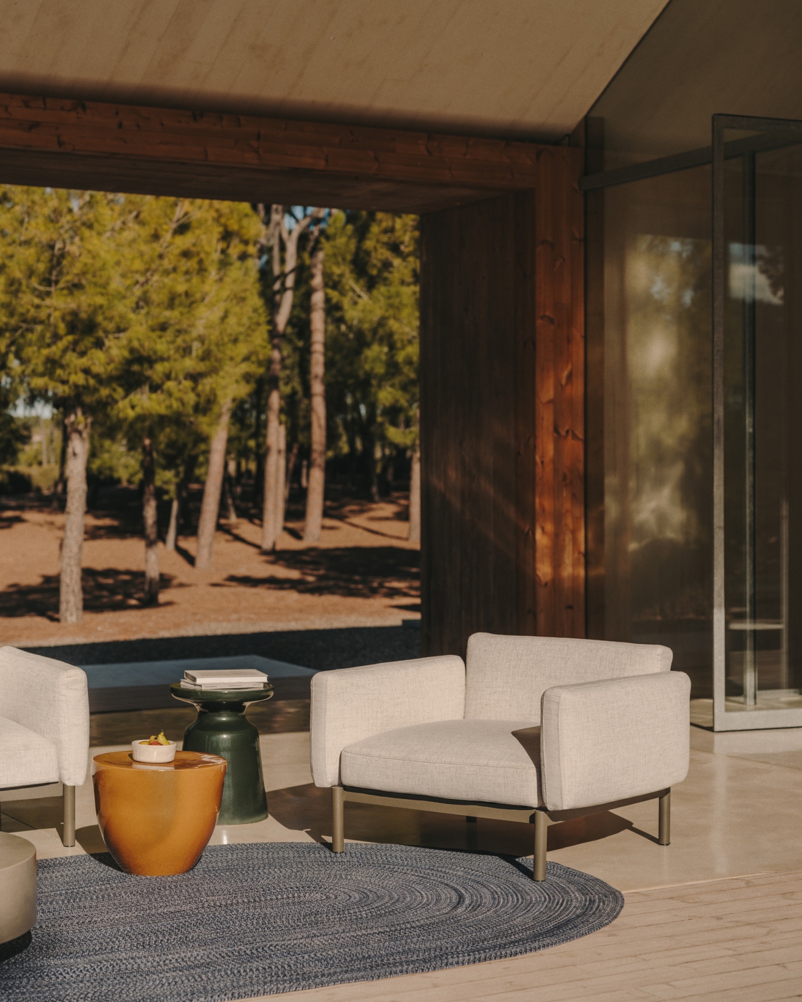 Садовое модульное кресло Sorells из алюминия с зеленой отделкой La Forma (ex Julia Grup)