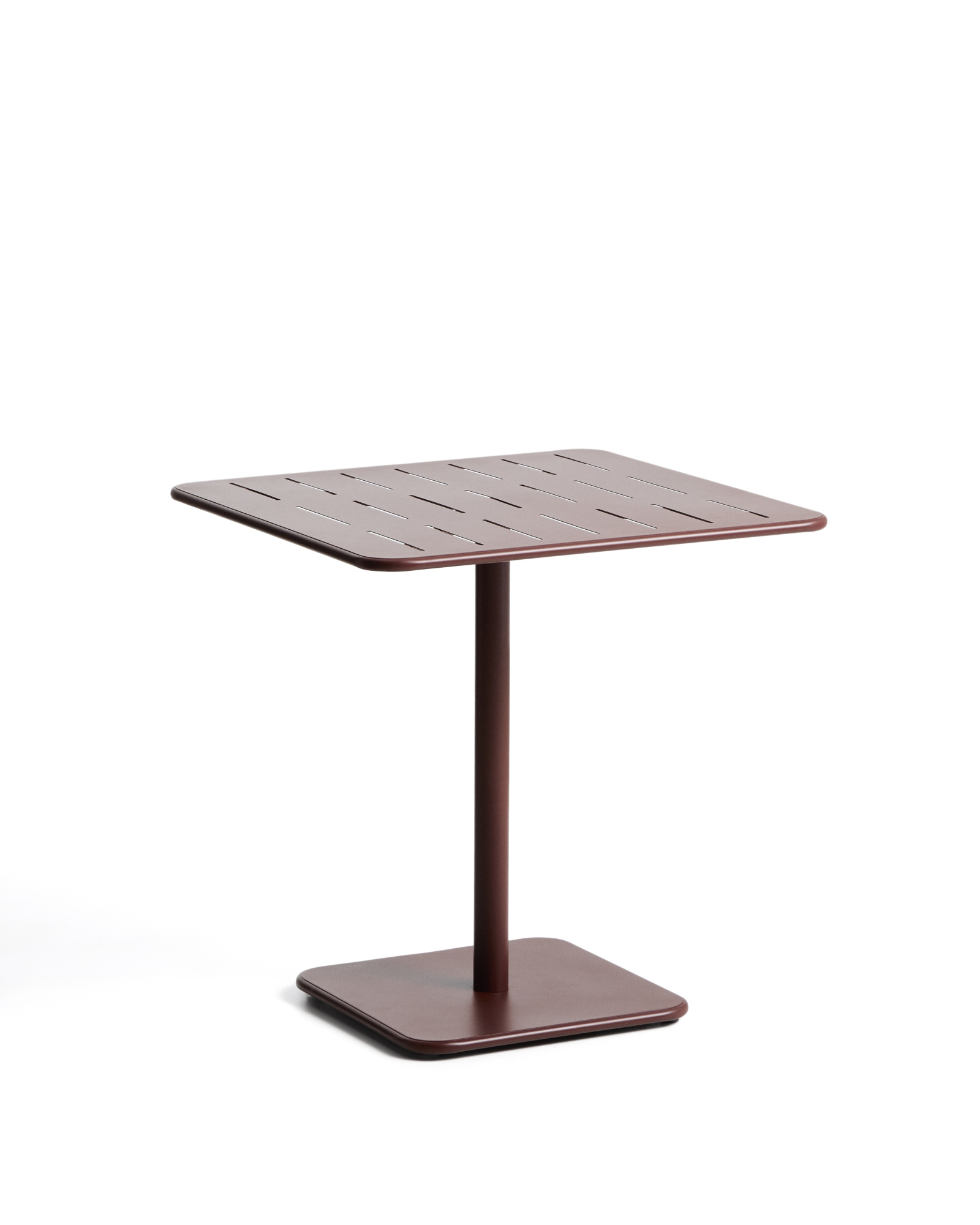 Уличный стол Brai из оцинкованной стали бордового цвета, 70 x 70 см La Forma 482207