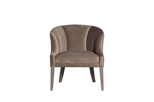 Кресло серое низкое велюровое Garda Decor ZW-857 GRE