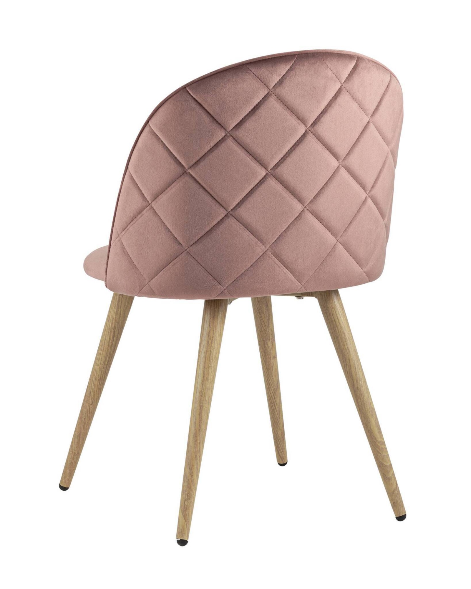 Стул Лион велюр с ромбами розовый Stool Group