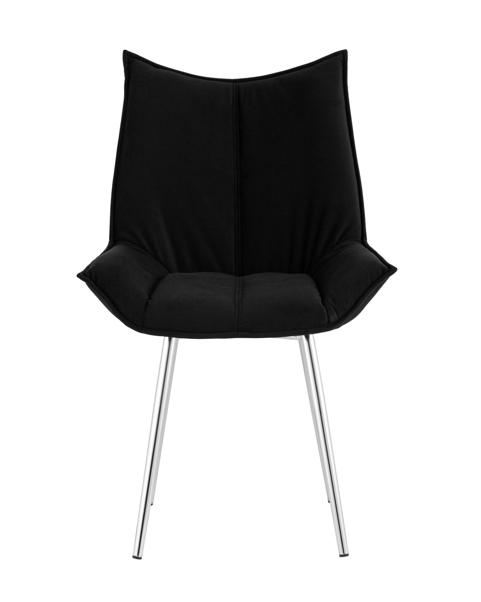 Стул Осло велюр черный ножки хромированные Stool Group