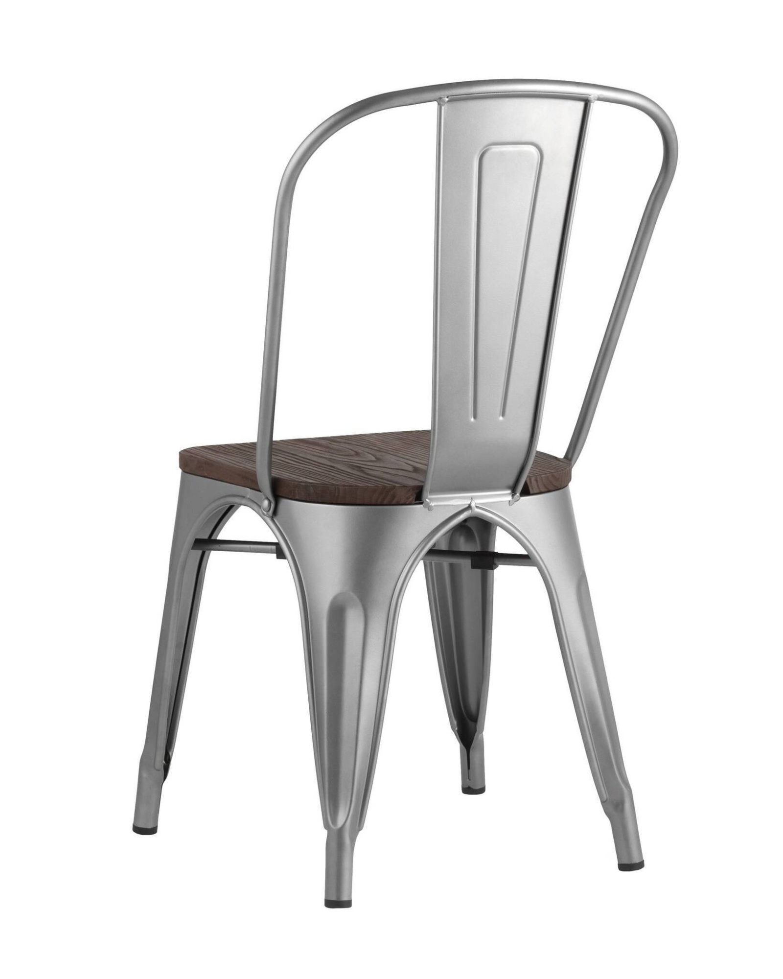 Стул TOLIX WOOD серебристый матовый Stool Group