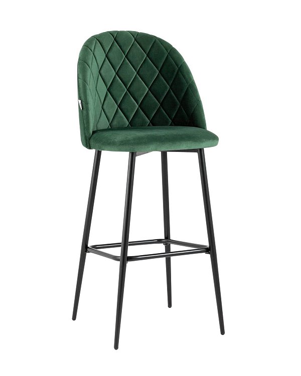 Стул барный Марсель велюр зеленый Stool Group