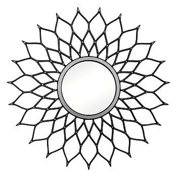 Зеркало BountyHome Mast Black mv036-black