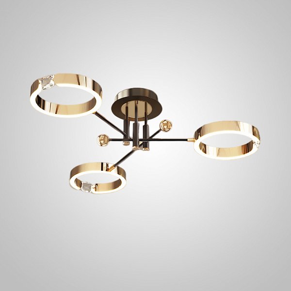 Потолочная люстра SELLIF CH L3 Brass by ImperiumLoft