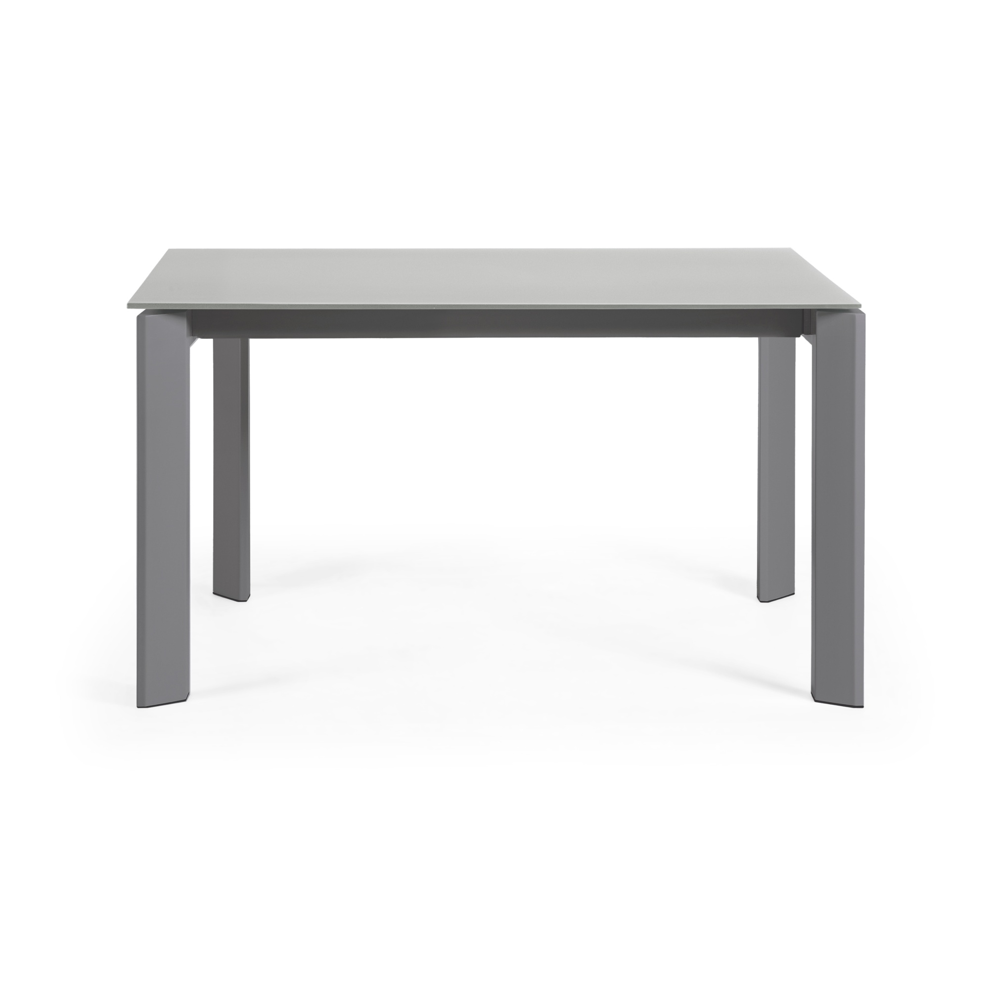 Стол Atta 140 (200) x90 темно-серый, стекло La Forma (ex Julia Grup)