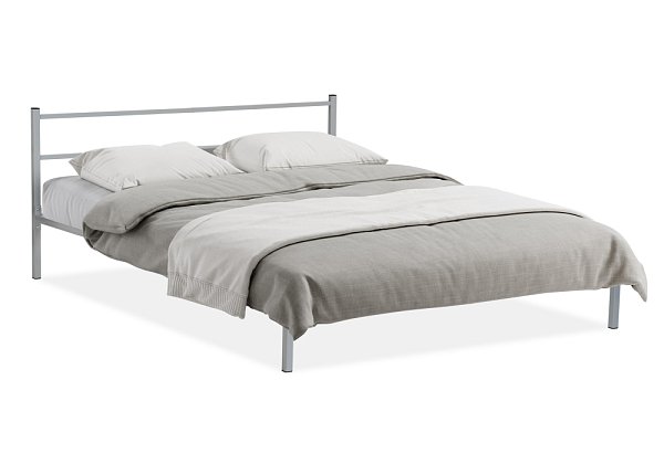 Кровать Woodville Фади 160х200 серая 462539