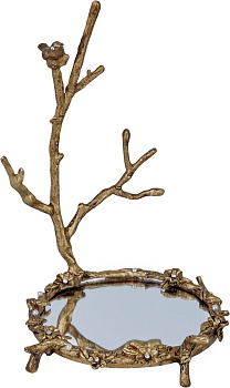 Блюдо для колец Птица на ветке Glasar 57-327