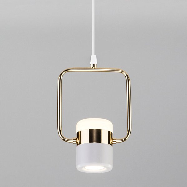 Подвесной светильник Eurosvet 50165/1 LED золото/белый