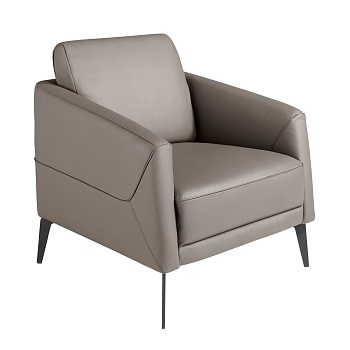Кресло 5134/KF-A051-M9019 темно-серое кожаное Angel Cerda