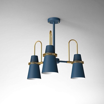 Люстра на штанге REINAR A D57 Blue by ImperiumLoft