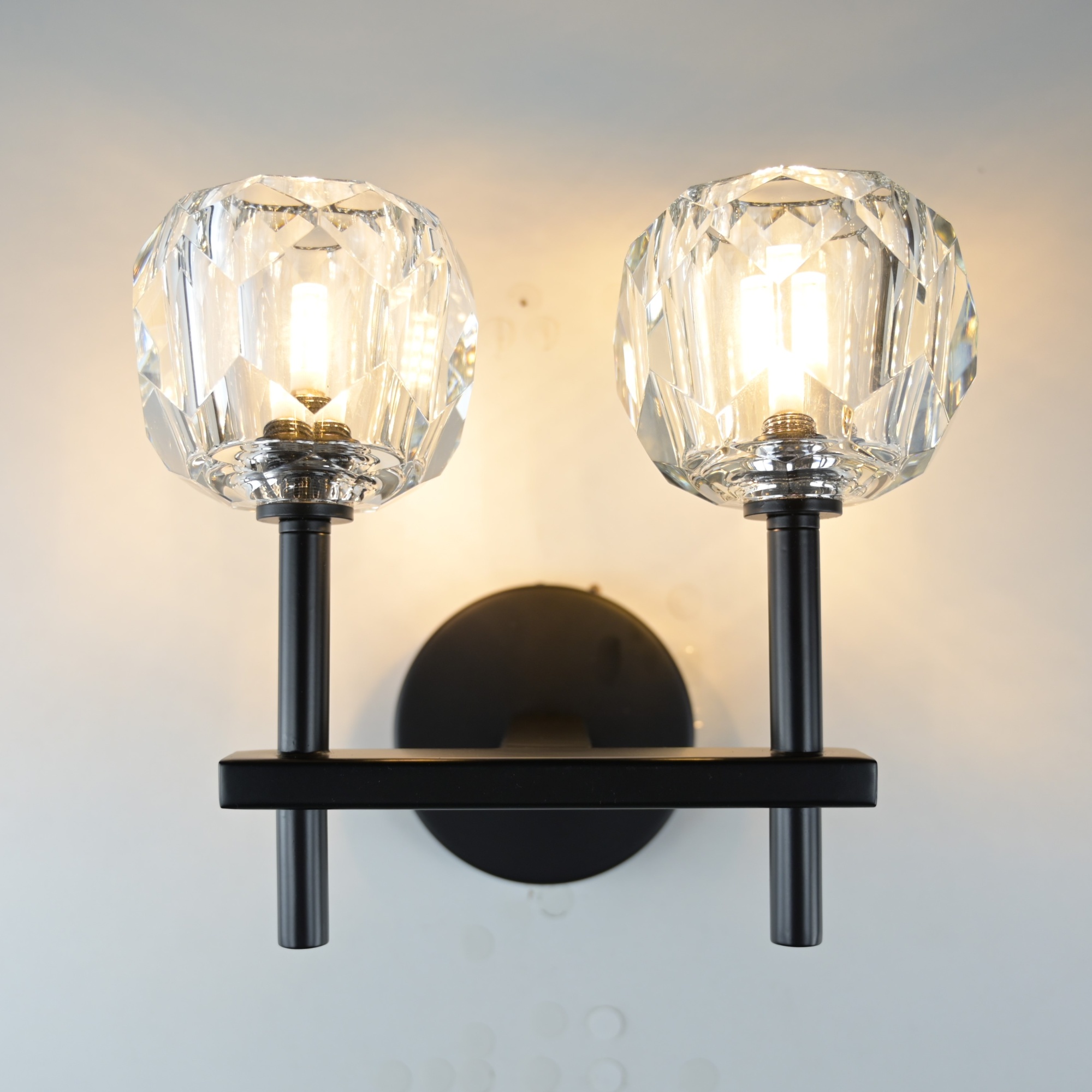 Бра Rh Boule De Cristal Double Sconce Brass Черный By Imperiumloft