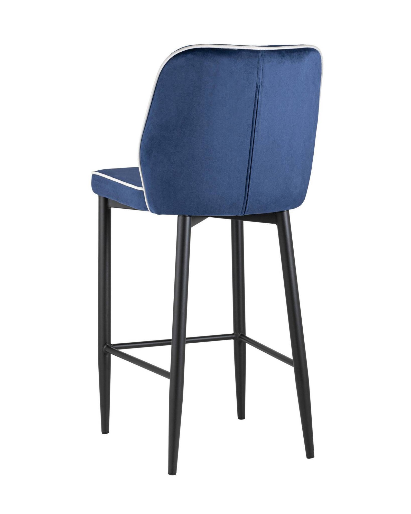 Стул полубарный Лоренс велюр синий Stool Group