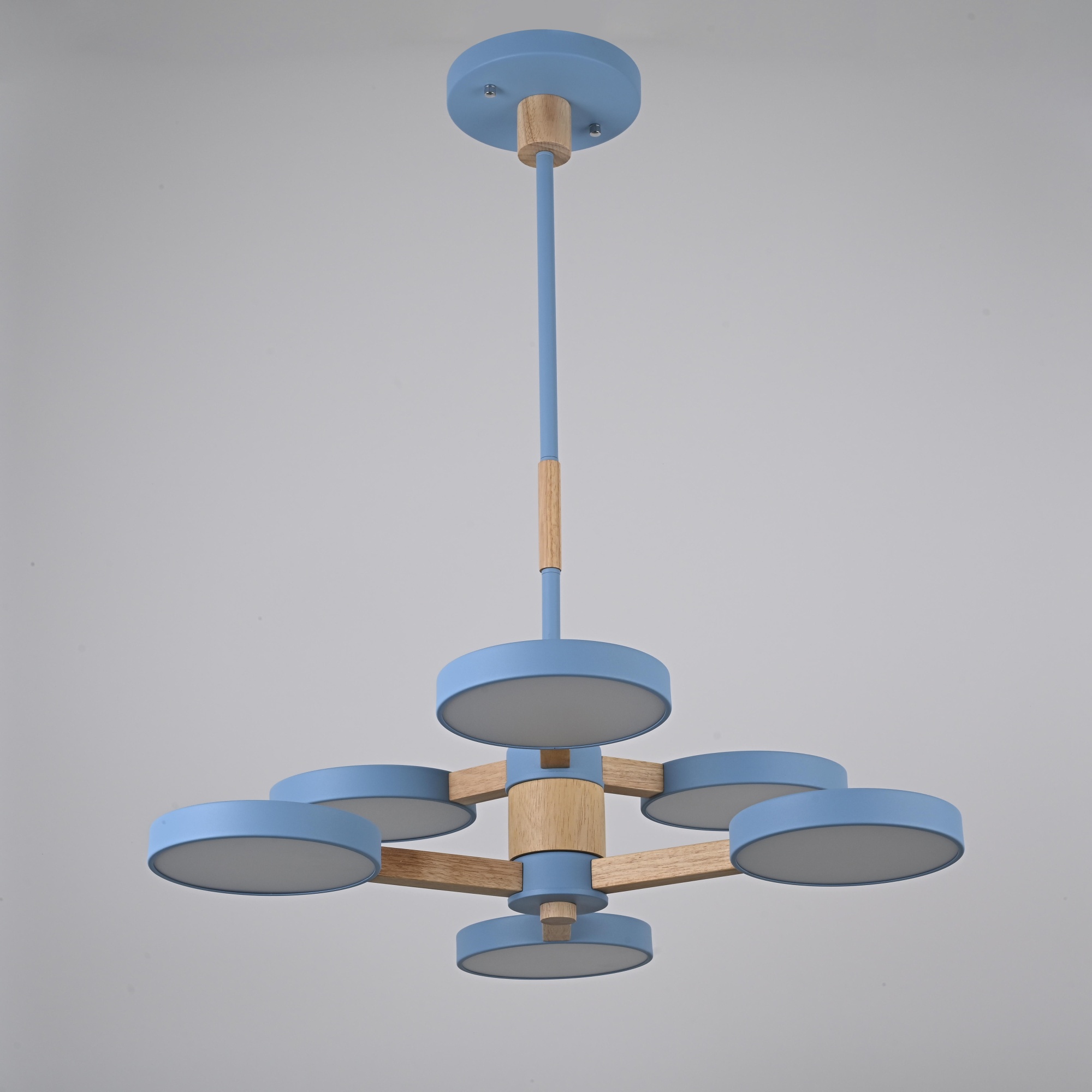 Подвесная люстра TURNA DBL L6 Blue by ImperiumLoft