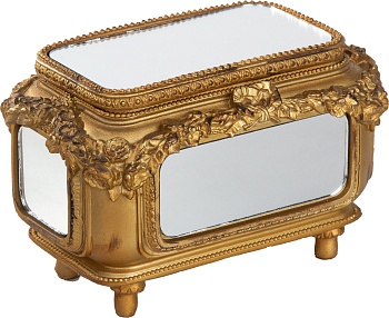 Шкатулка с зеркальными панелями, под старину Glasar 28-659