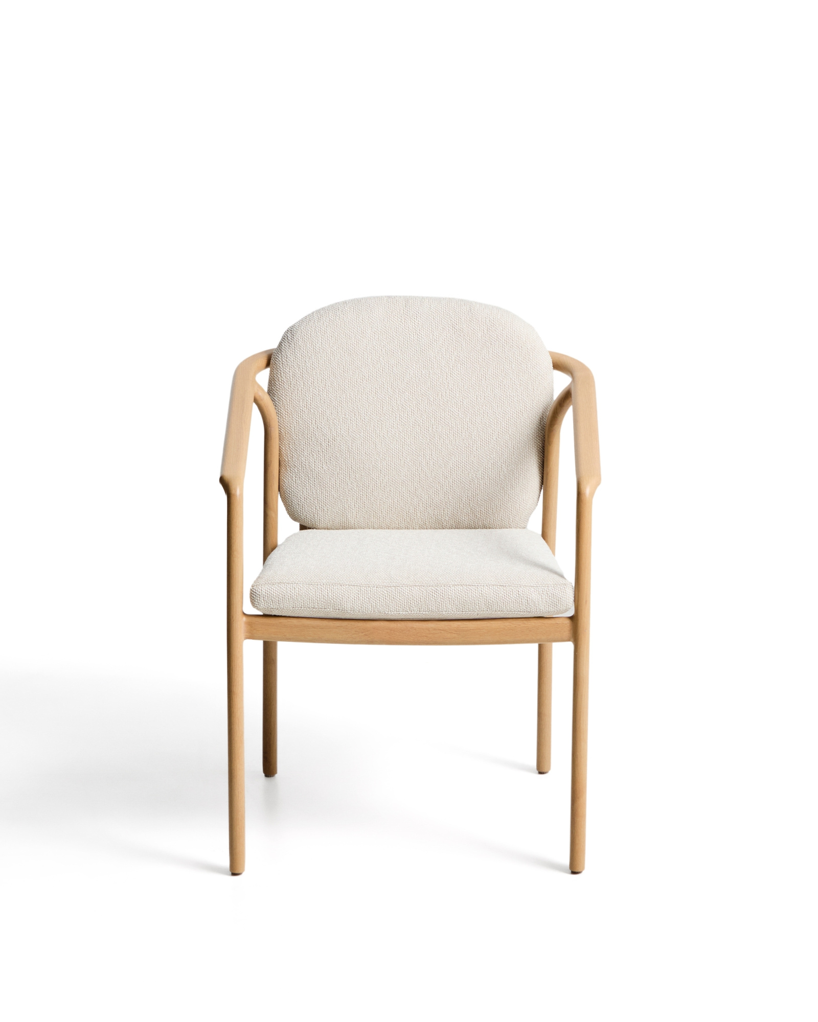 Уличный стул Sirte из алюминия с отделкой под дерево и веревкой цвета экрю La Forma 482345