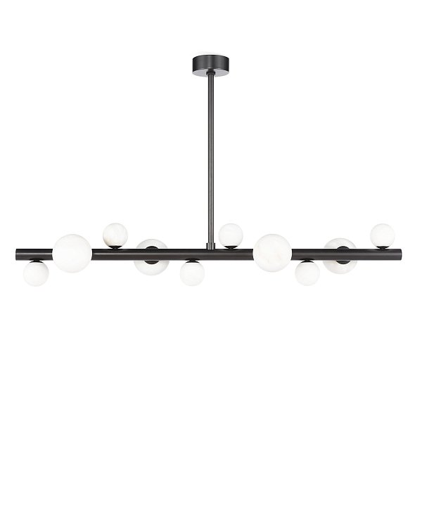 Чёрная люстра Квинт Louvre Home P7556PA