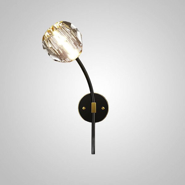 Настенный светильник RH E WALL L1 Left Black by ImperiumLoft