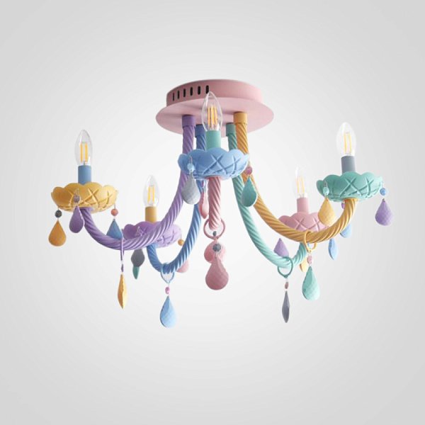 Потолочная люстра RAINBOW SHORT 5 lamps by ImperiumLoft