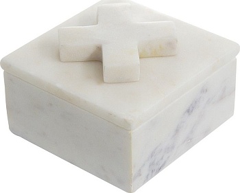 Шкатулка из белого мрамора Glasar 78034-DS