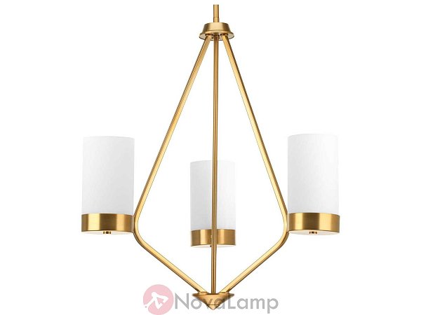 Люстра Progress Lighting Elevate Brushed Bronze Three-Light Wide Mini Chandelier by ImperiumLoft