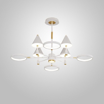 Потолочная люстра GISBERT D100 White by ImperiumLoft