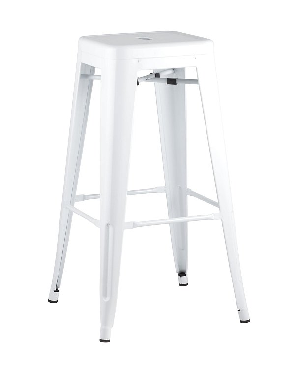 Стул барный TOLIX белый глянцевый Stool Group